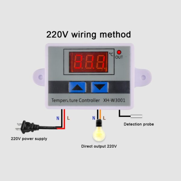 ترموستات 220V دیجیتال مدل HW-W3001