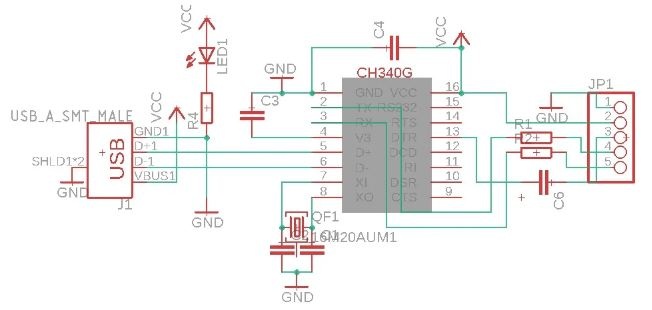 ماژول مبدل USB به TTL سریال CH340G پشتیبانی از ویندوز 8