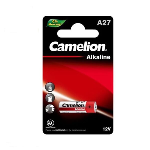 باتری ریموتی آلکالاین 12 ولت سایز 27A مارک کملیون camelion