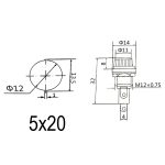 جافیوزی روپنلی سایز 5X20 (مرغوب)