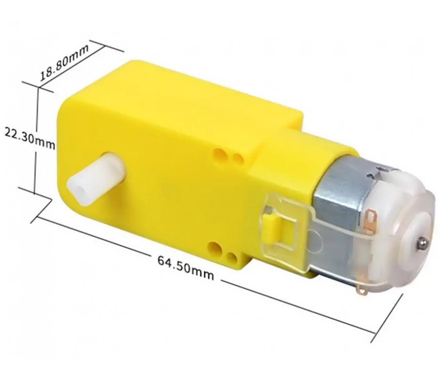 موتور گیربکس پلاستیکی دو طرفه 100 دور G1:120 ( استوک )