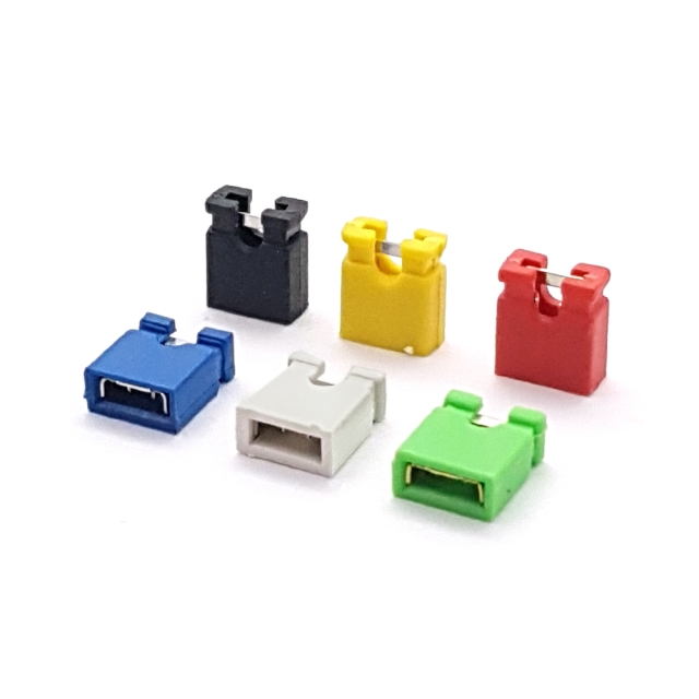 جامپر 2 پین سایز 2.54 میلیمتر رنگی