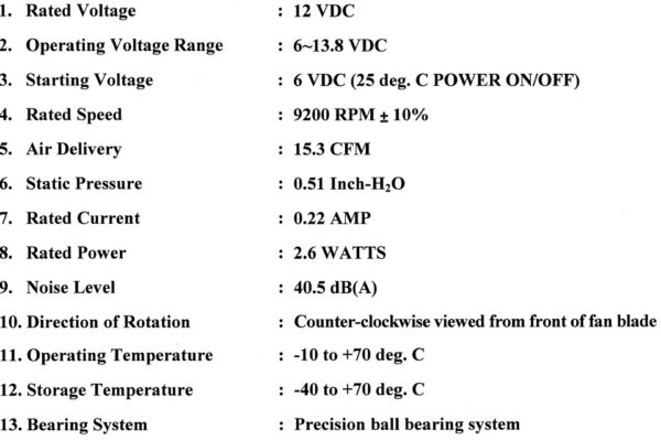 جت فن 12 ولت 2.6 وات 4x4x2.8 سانتیمتر برند SUNON مدل PMD1204PQB2-A