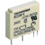رله شانه ای 24 ولت 5 آمپر 4 پایه کد NY24W-K