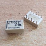 رله مینیاتوری دوبل 24 ولت 2 آمپر 10 پایه کد ALD24W-K