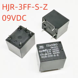 رله پایه میلون 9 ولت 7 آمپر 5 پایه کد HJR-3FF-S-Z-9VDC