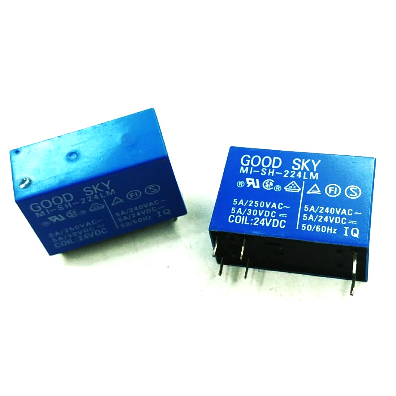 رله کتابی 24 ولت 5 آمپر 6 پایه کد MI-SH-224LM رله کتابی 24 ولت 5 آمپر 6 پایه کد MI-SH-224LM