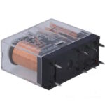 رله کتابی شیشه ای 24 ولت 5 آمپر 8 پایه کد G2R-2-48VDC