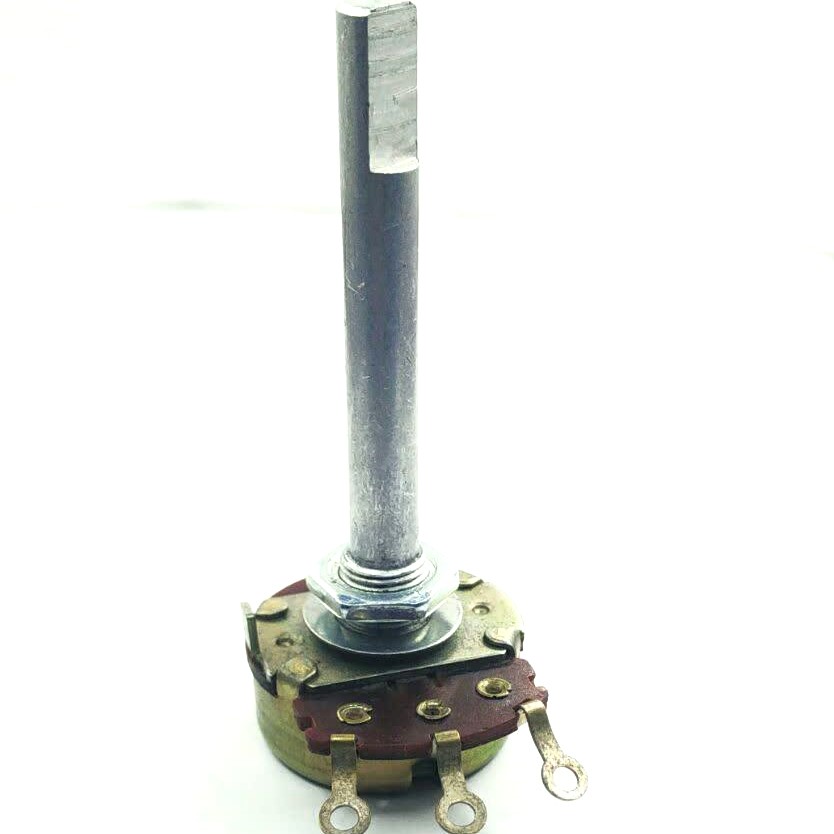 ولوم کربنی لگاریتمی 500 کیلو اهم قطر 24 میلی متر شفت بلند ولوم کربنی لگاریتمی 500 کیلو اهم قطر 24 میلی متر شفت بلند