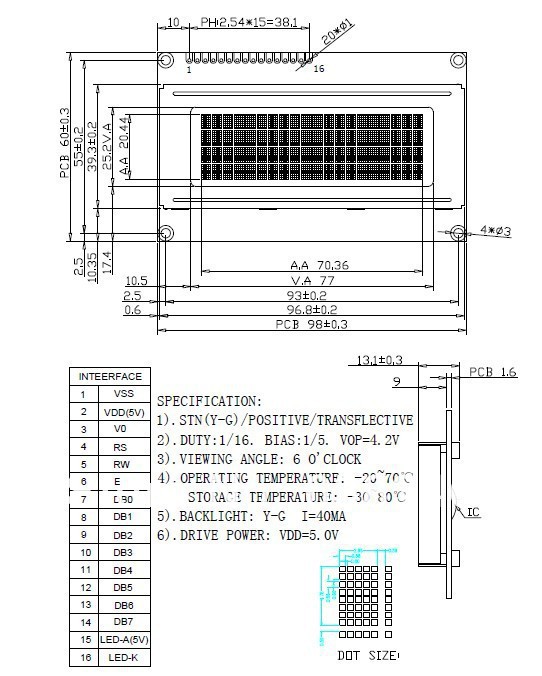 نمایشگر LCD کاراکتری 4X20 بک لایت آبینمایشگر LCD کاراکتری 4X20 بک لایت آبی