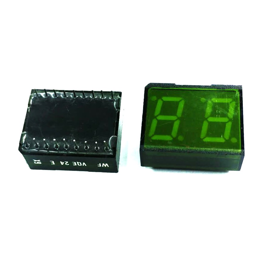 سون سگمنت دو رقمی 25X20 میلی متر سبز کاتد مشترک قابدار سون سگمنت دو رقمی 25X20 میلی متر سبز کاتد مشترک قابدار