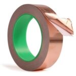 نوار مسی چسب دار رسانا عرض 2 سانتی متر و ضخامت 0.06 میلی متر و طول 10 متر
