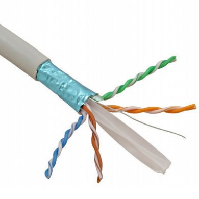 کابل شبکه 9 رشته مفتولی مسی شیلد و فویل CAT6C4PRAWG23 خاکستری کابل شبکه 9 رشته مفتولی مسی شیلد و فویل CAT6C4PRAWG23 خاکستری