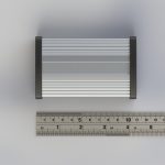 جعبه آلومینیومی رادیاتی ابعاد 100X63X27 میلی متر طلایی