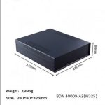 جعبه فلزی با پنل پلاستیکی سایز 280X80X325 میلی متر