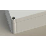 جعبه پلاستیکی رومیزی ضد آب ابعاد 102X70X52 میلی متر سفید