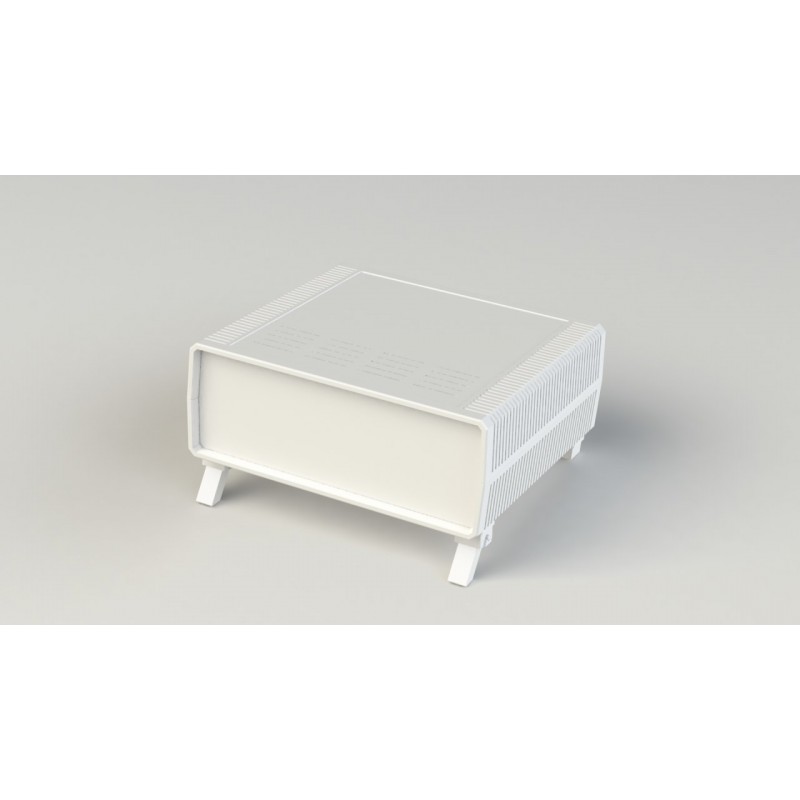 جعبه پلاستیکی رومیزی پایه دار ابعاد 210X230X86 میلی متر سفید جعبه پلاستیکی رومیزی پایه دار ابعاد 210X230X86 میلی متر سفید