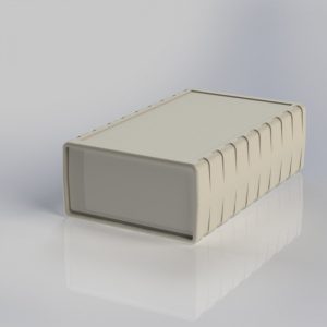 جعبه پلاستیکی رومیزی چهار تکه ابعاد 164X100X51 میلی متر سفید