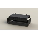 جعبه پلاستیکی رومیزی چهار تکه ابعاد 164X100X51 میلی متر سفید