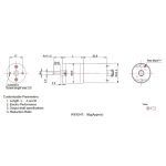 موتور گیربکس 12VDC 430RPM مدل 25GA-370-12V-430RPM
