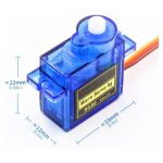 میکرو سروو موتور 180 درجه با گشتاور 1.98kg/cm مدل SG90 کپی