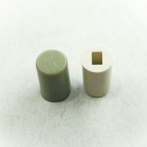 سرکلید تک سوئیچ گرد 6 میلی متر سفید یا خاکستری