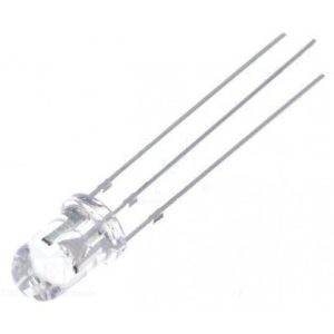 LED گرد دو رنگ سبز و قرمز شفاف 5 میلی متر سه پایه کاتد مشترک