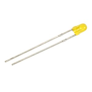 LED گرد زرد مات 3 میلی متر