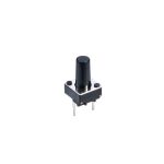 تک سوئیچ دو پایه بلند سایز 6X6X9 میلی متر پکیج DIP مشکی