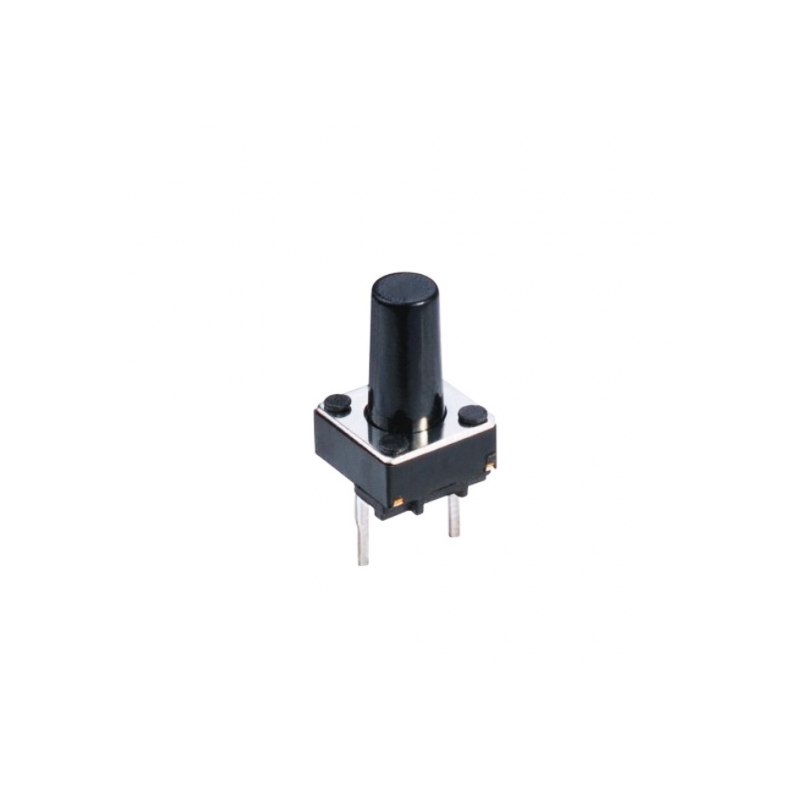 تک سوئیچ دو پایه بلند سایز 6X6X9 میلی متر پکیج DIP مشکی-1 تک سوئیچ دو پایه بلند سایز 6X6X9 میلی متر پکیج DIP مشکی