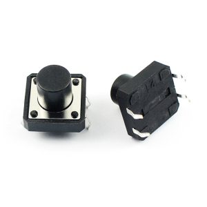 تک سوئیچ چهار پایه سایز 12X12X9 میلی متر پکیج DIP مشکی