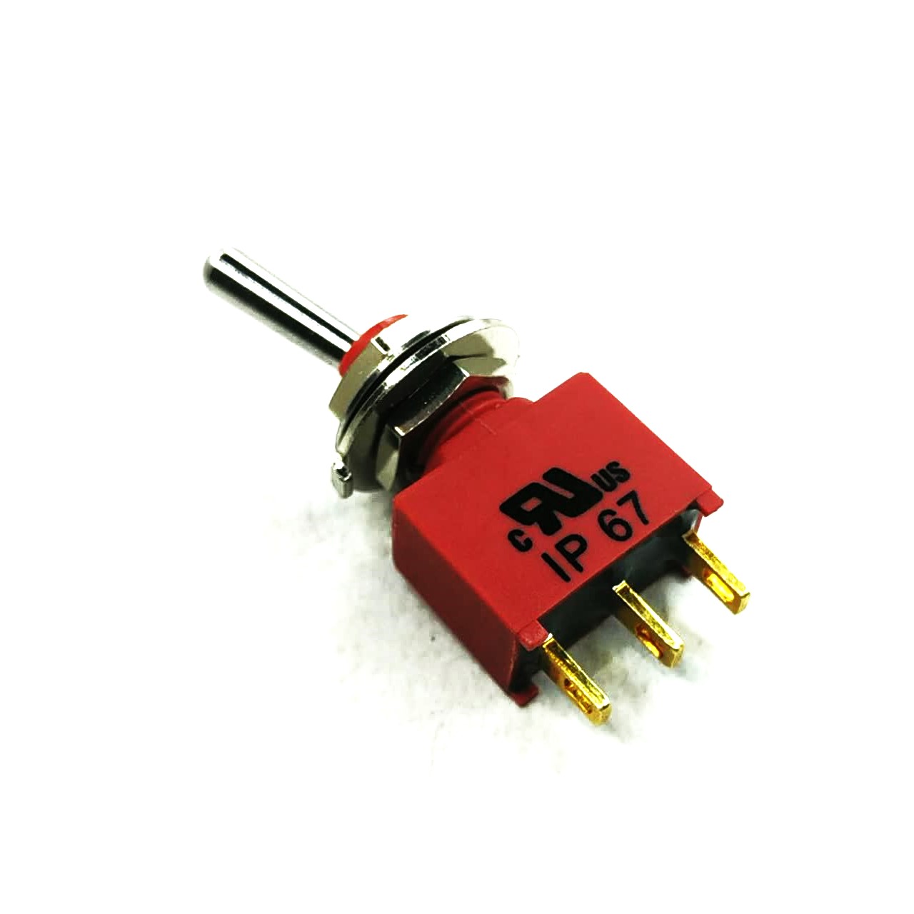 کلید کلنگی 2 حالته 3 پایه لحیمی بدنه پلاستیکی ضد آب قطر 6 میلی متر کلید کلنگی 2 حالته 3 پایه لحیمی بدنه پلاستیکی ضد آب قطر 6 میلی متر