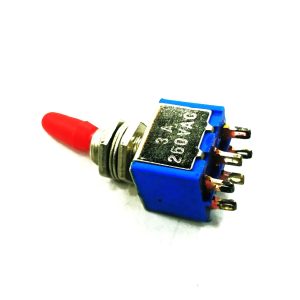 کلید کلنگی 2 حالته 6 پایه لحیمی قطر 6 میلی متر مدل KNX-2