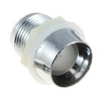قاب LED طرح فلزی روپنلی سایز 8 میلی متر رنگ نقره ای
