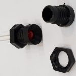 قاب LED پلاستیکی روپنلی سایز 5 میلی متر رنگ مشکی