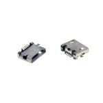 کانکتور Micro USB مادگی 5 پین با دو هلدر نصب سطحی SMD (کپی)