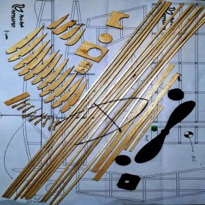 کیت هواپیمای مدل چوبی