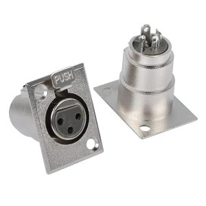 جک کنون مادگی XLR روپنلی 3 پین قفل دار