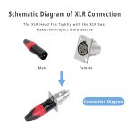 جک کنون مادگی XLR روپنلی 3 پین قفل دار