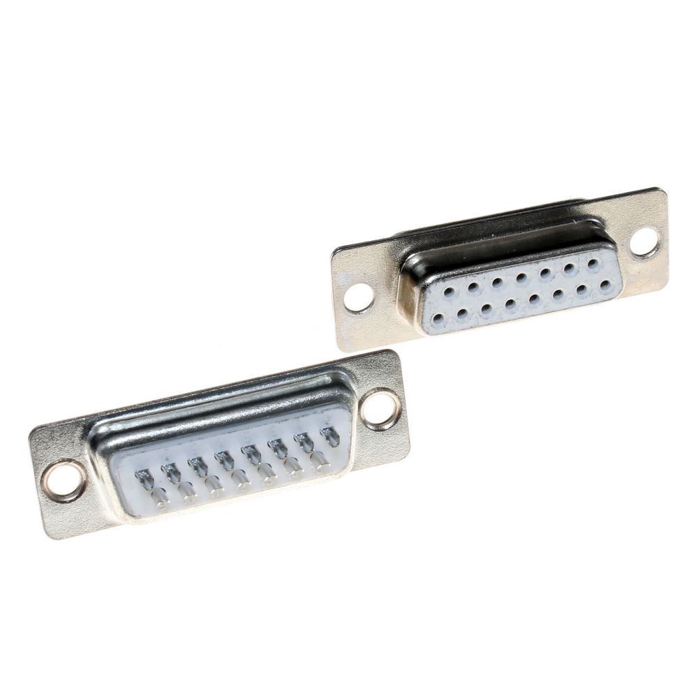 دی کانکتور 15 پین مادگی سرکابلی لحیمی-1 دی کانکتور 15 پین مادگی سرکابلی لحیمی