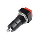 کلید فشاری مربعی بلند دو پایه قرمز SPST