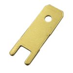 فیش کولری نری بلند برنجی روبردی عرض 6.3 میلی متر