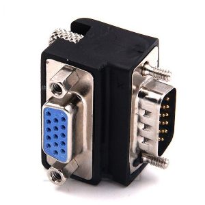 چنجر VGA نری به مادگی 90 درجه 15 پین