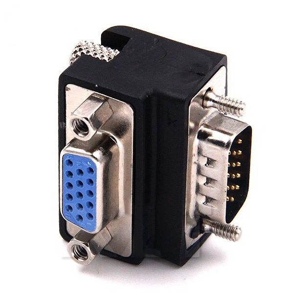 چنجر VGA نری به مادگی 90 درجه 15 پین-2 چنجر VGA نری به مادگی 90 درجه 15 پین