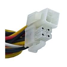 کانکتور ATX 4.2mm نری و مادگی 4 پین (2x2) سیم دار قفل دار مدل مولکسی