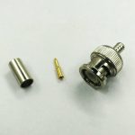 کانکتور BNC نری صاف سرکابلی پرسی RG58