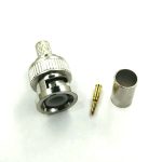 کانکتور BNC نری مستقیم سرکابلی پرسی RG59 (اصلی) - تصویر 2