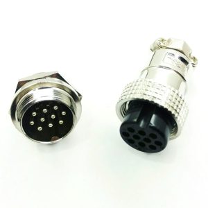 کانکتور فلزی نظامی 10 پین مدل GX19