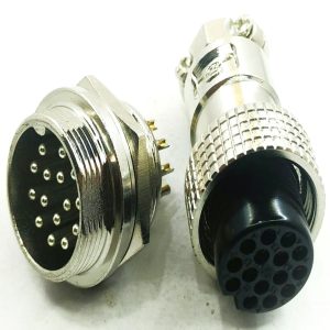 کانکتور فلزی نظامی 15 پین مدل GX19