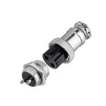 کانکتور فلزی نظامی 2 پین مدل GX16